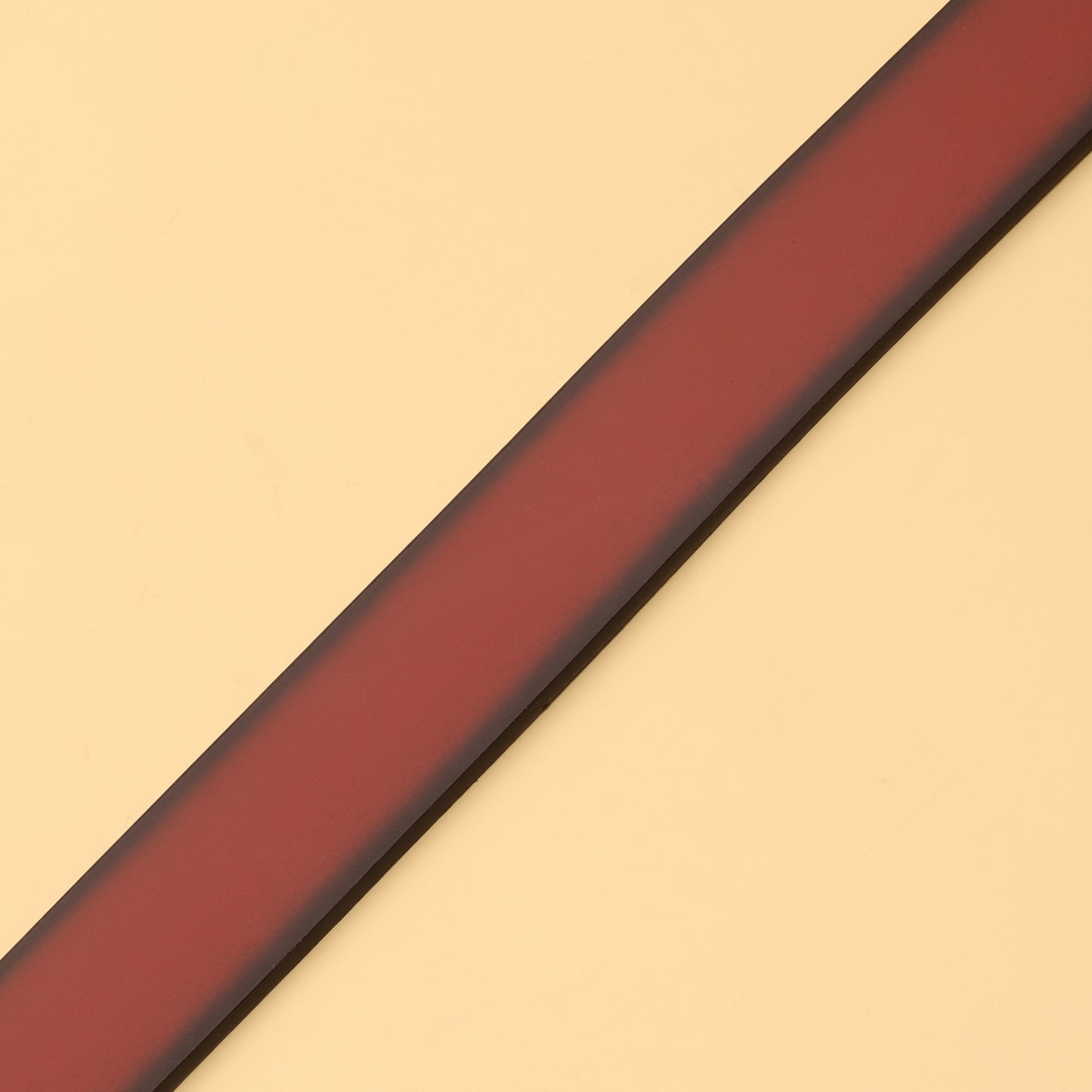 Gabbana Maroon Leather Belt with Dual-Tone
