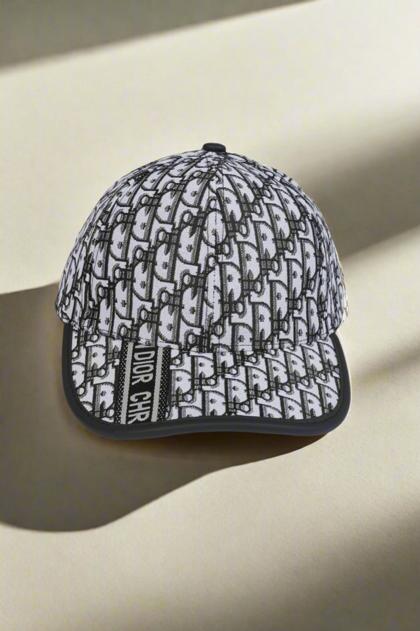 Dior Oblique Black & White Canvas Cap