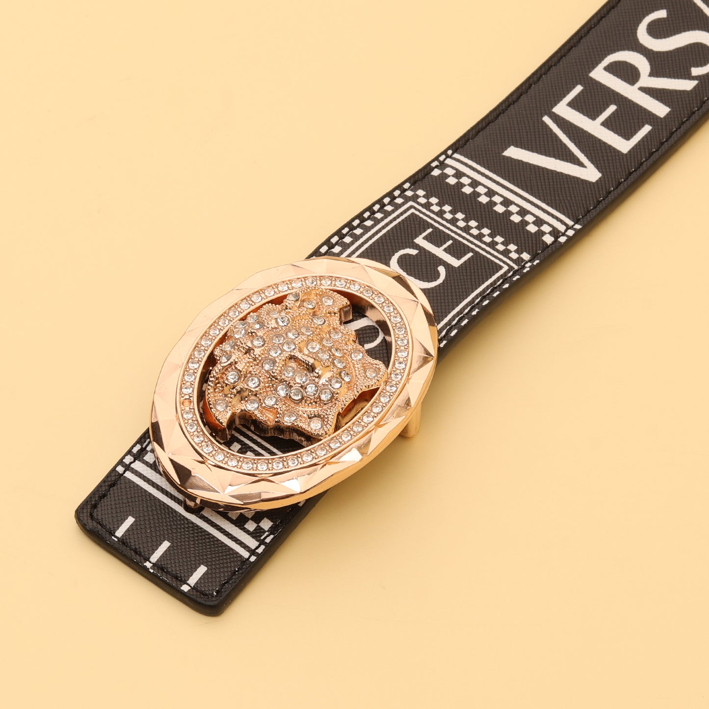 Medusa Crystal Logo Belt