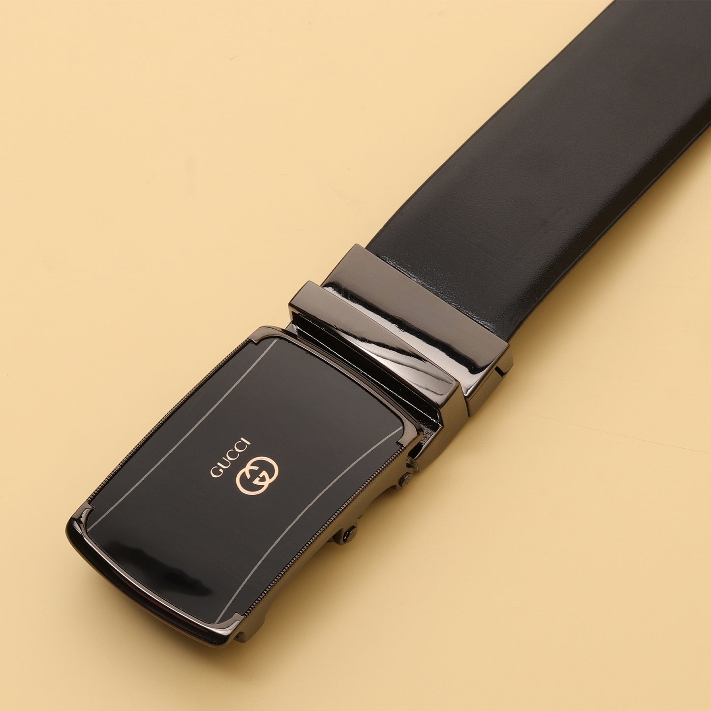 Gunmetal Reversible Leather Belt