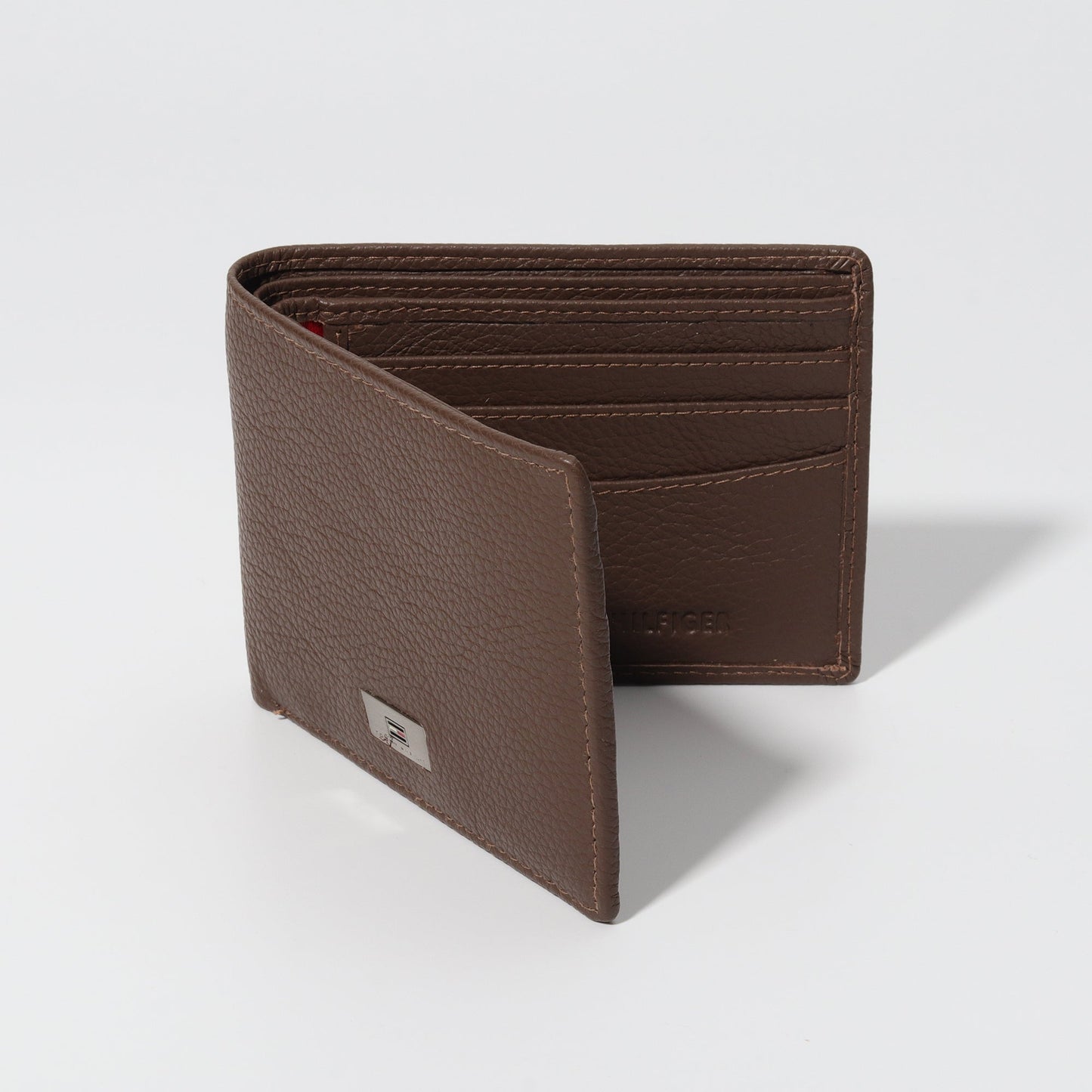 Signature Plate Wallet in Saddle Brown