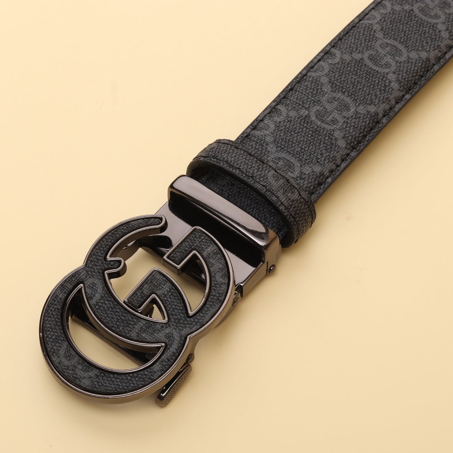 Grey Monogram GG Belt