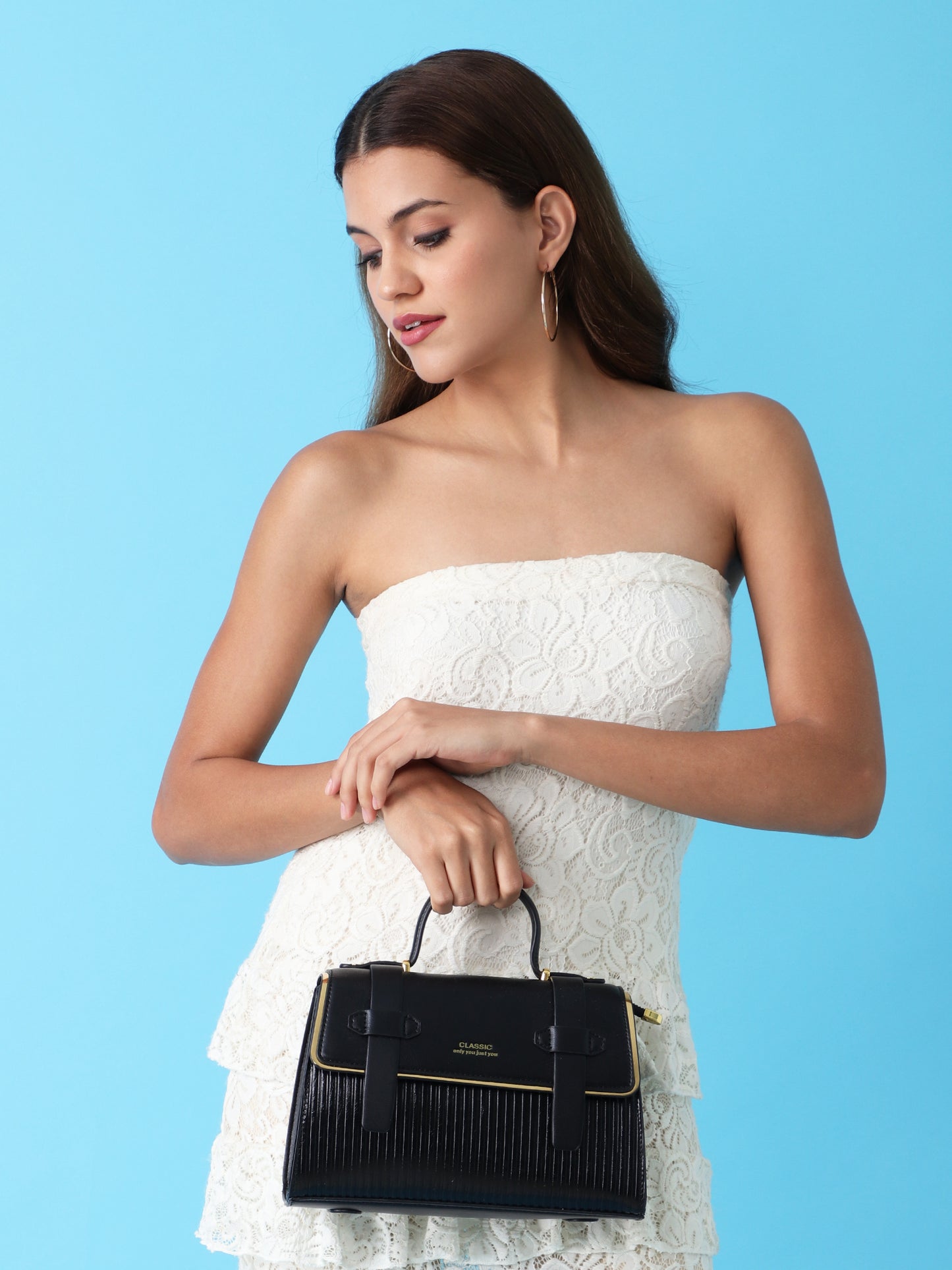 God’s Design Classic Black Structured Satchel