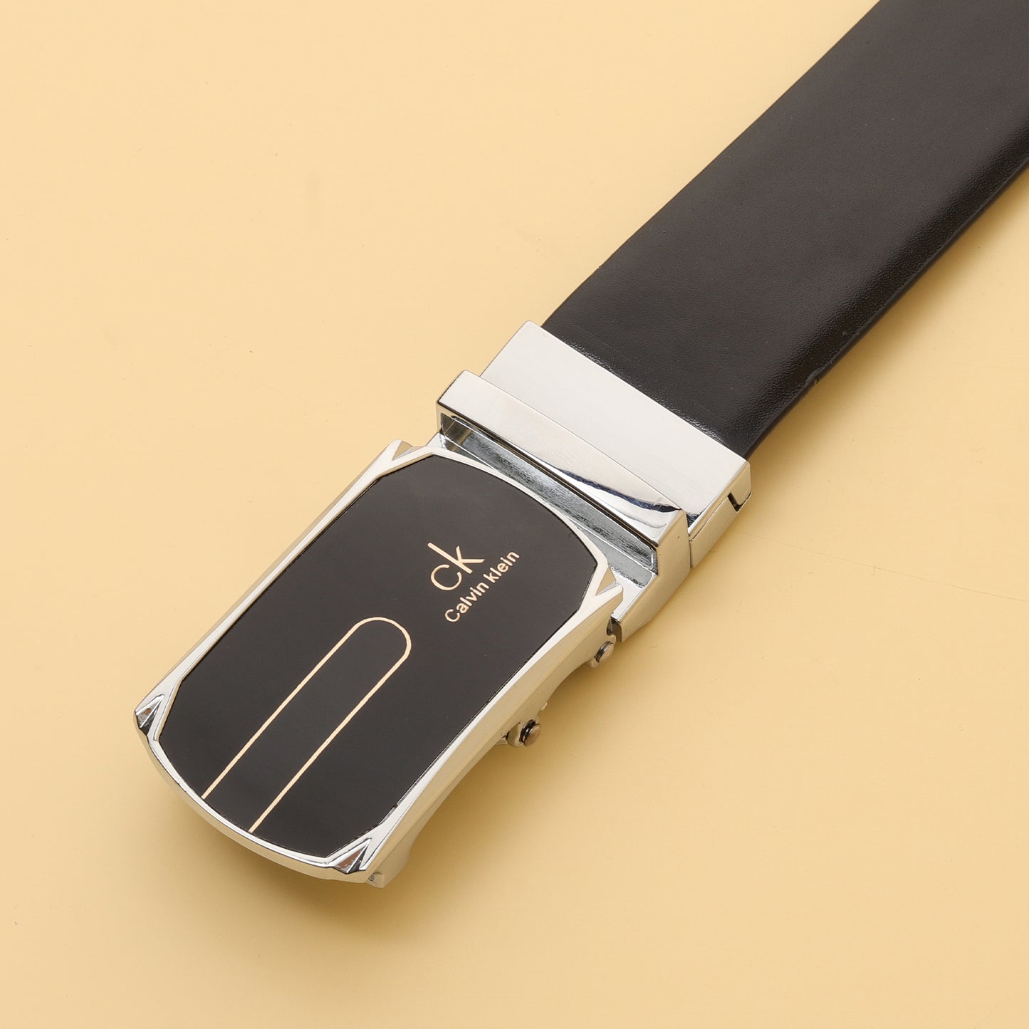 Klein Reversible Leather Belt with Modern Gloss Buckle