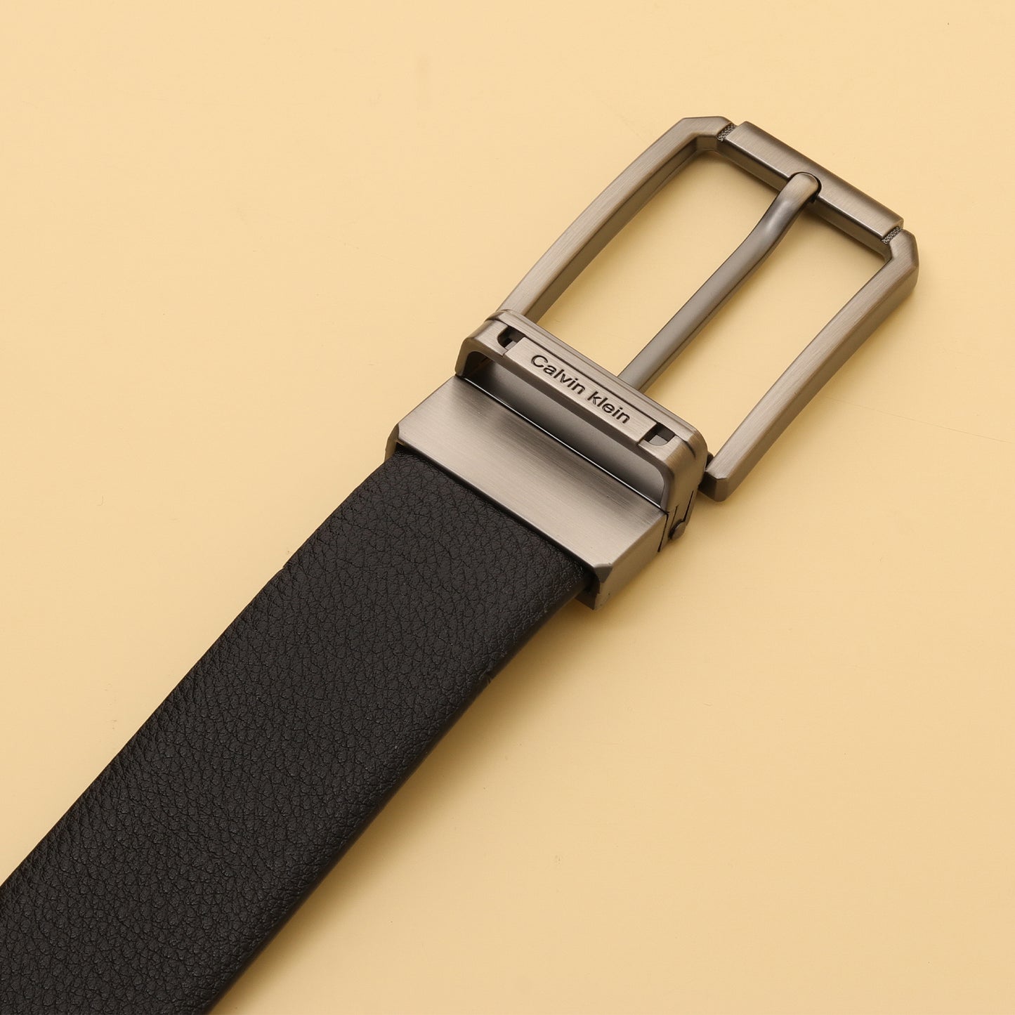 Klein Reversible Leather Belt with Classic Pin Buckle