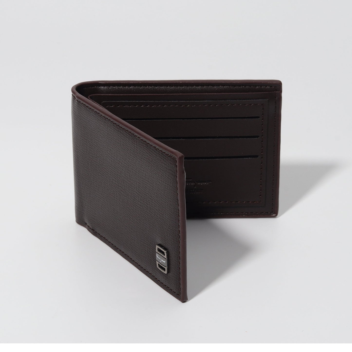 Classic Gancini Wallet in Deep Brown