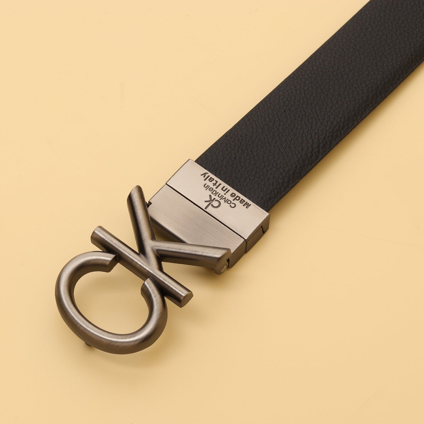 Klein Reversible Leather Belt with Bold