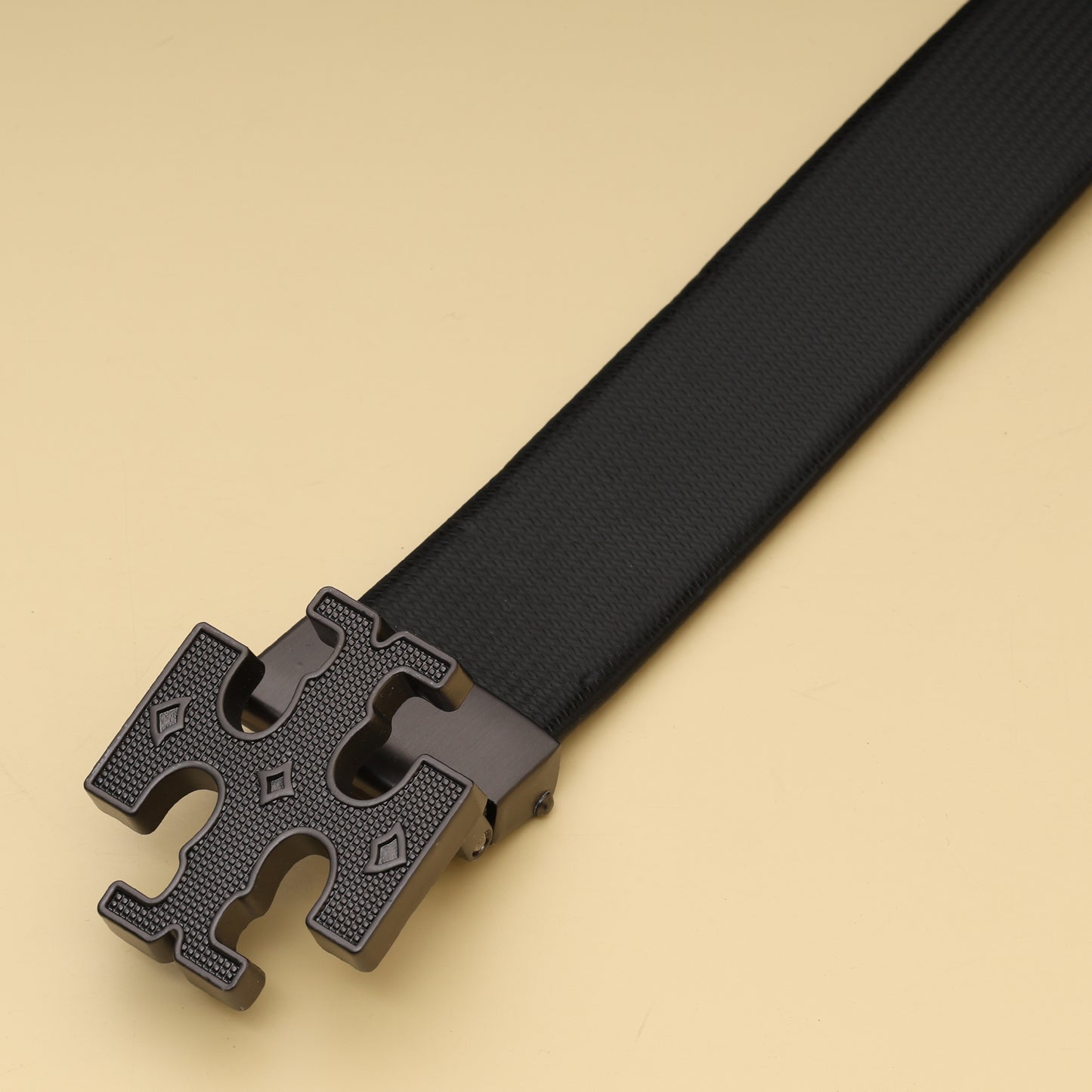 Signature Matte Black Buckle Belt