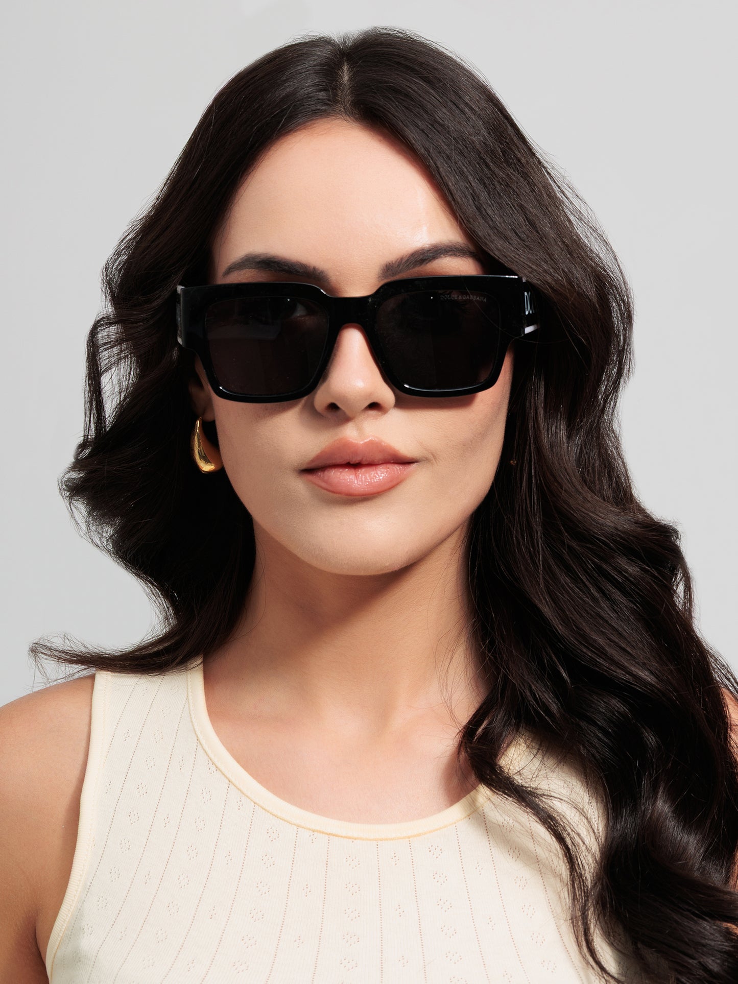 Monochrome Statement Square Sunglasses