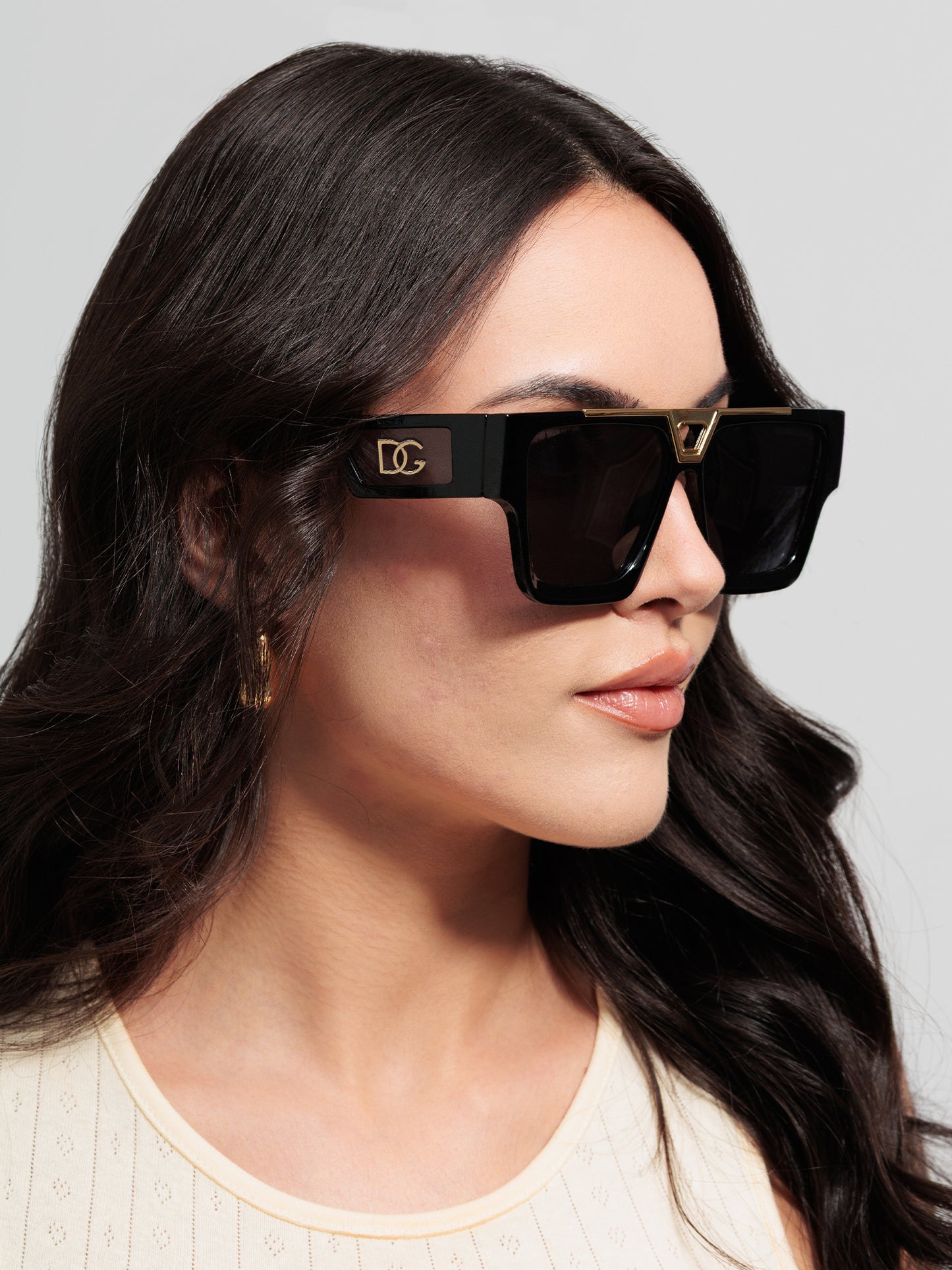 Noir Oversized Gradient Sunglasses