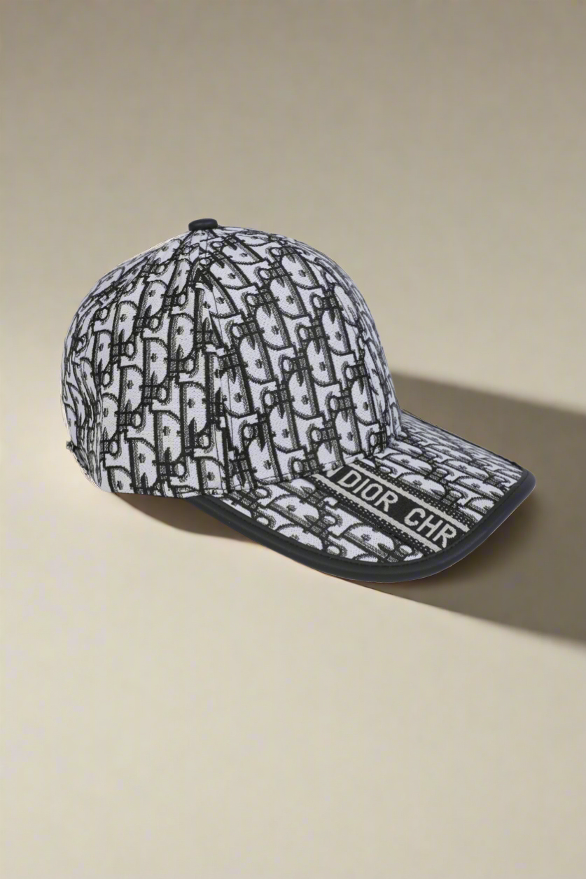 Dior Oblique Black & White Canvas Cap
