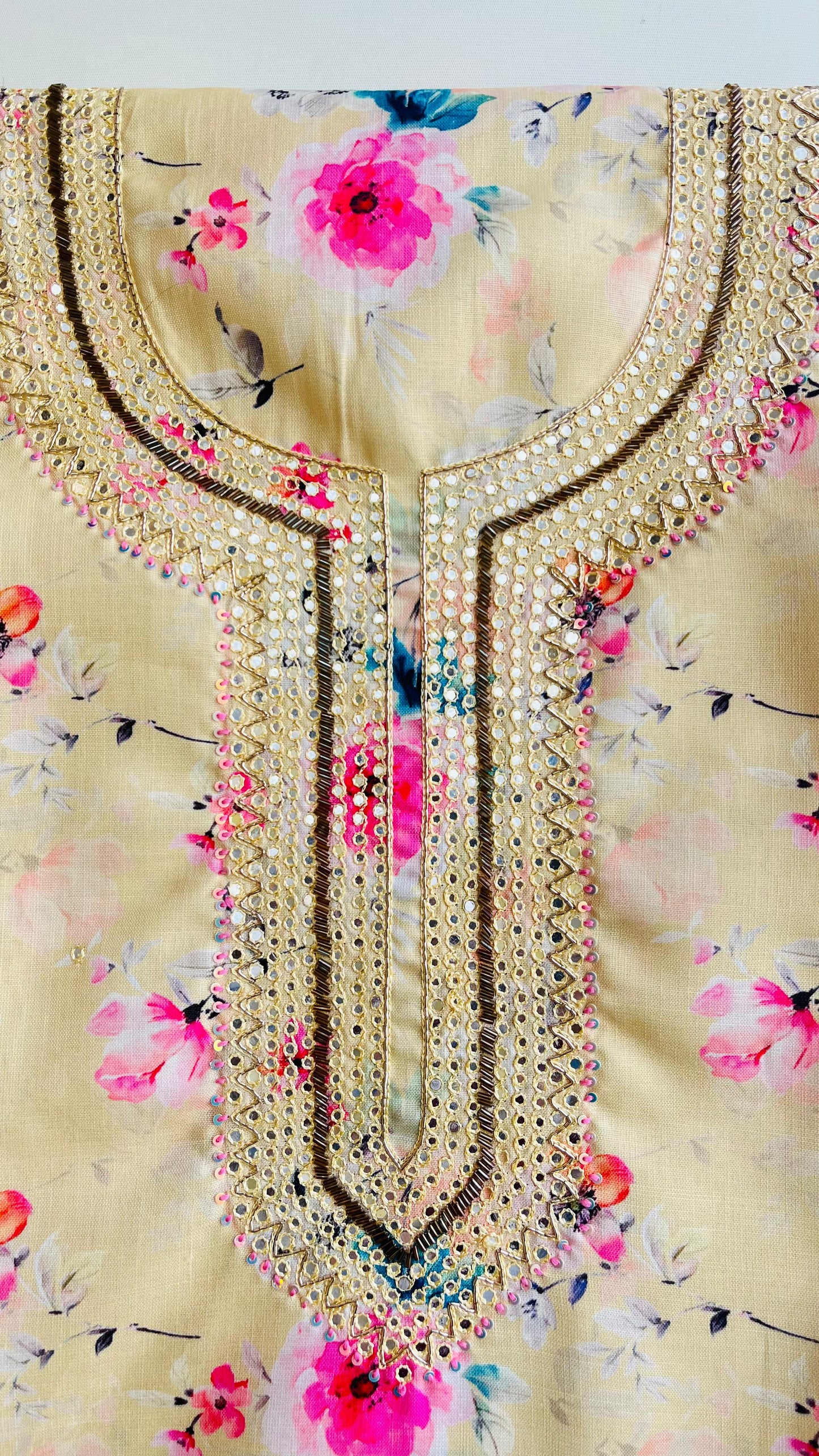 Light Cream Unstiched Suit