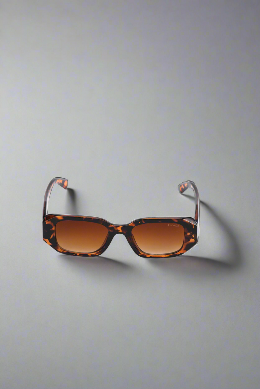 Prada Tortoiseshell Retro Sunglasses