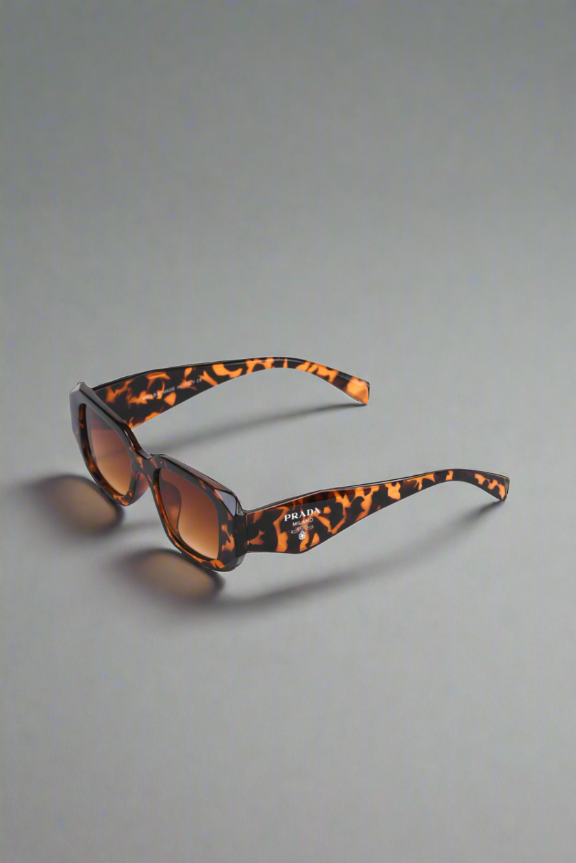 Prada Tortoiseshell Retro Sunglasses