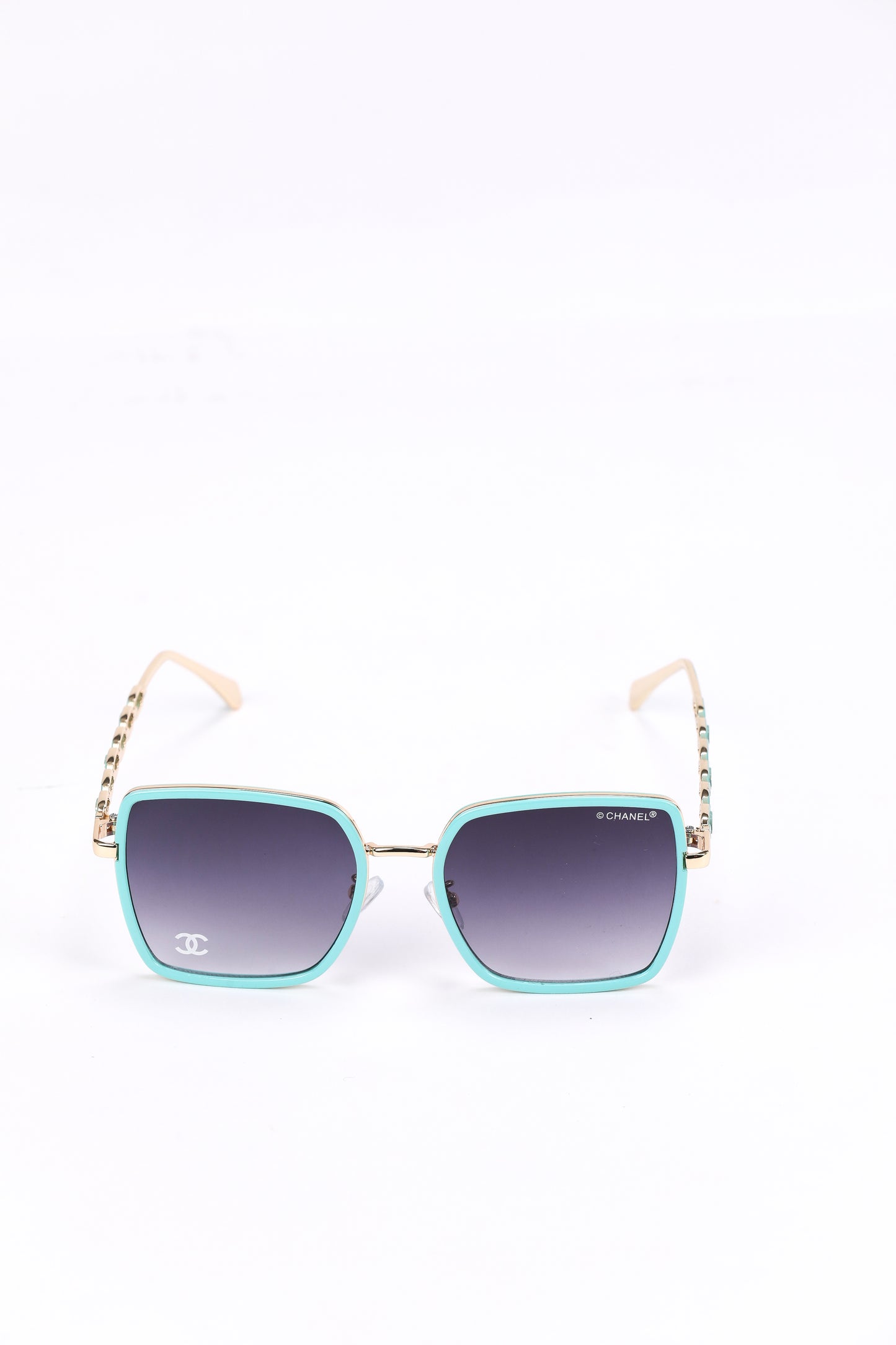 Chanel Turquoise Square Sunglasses