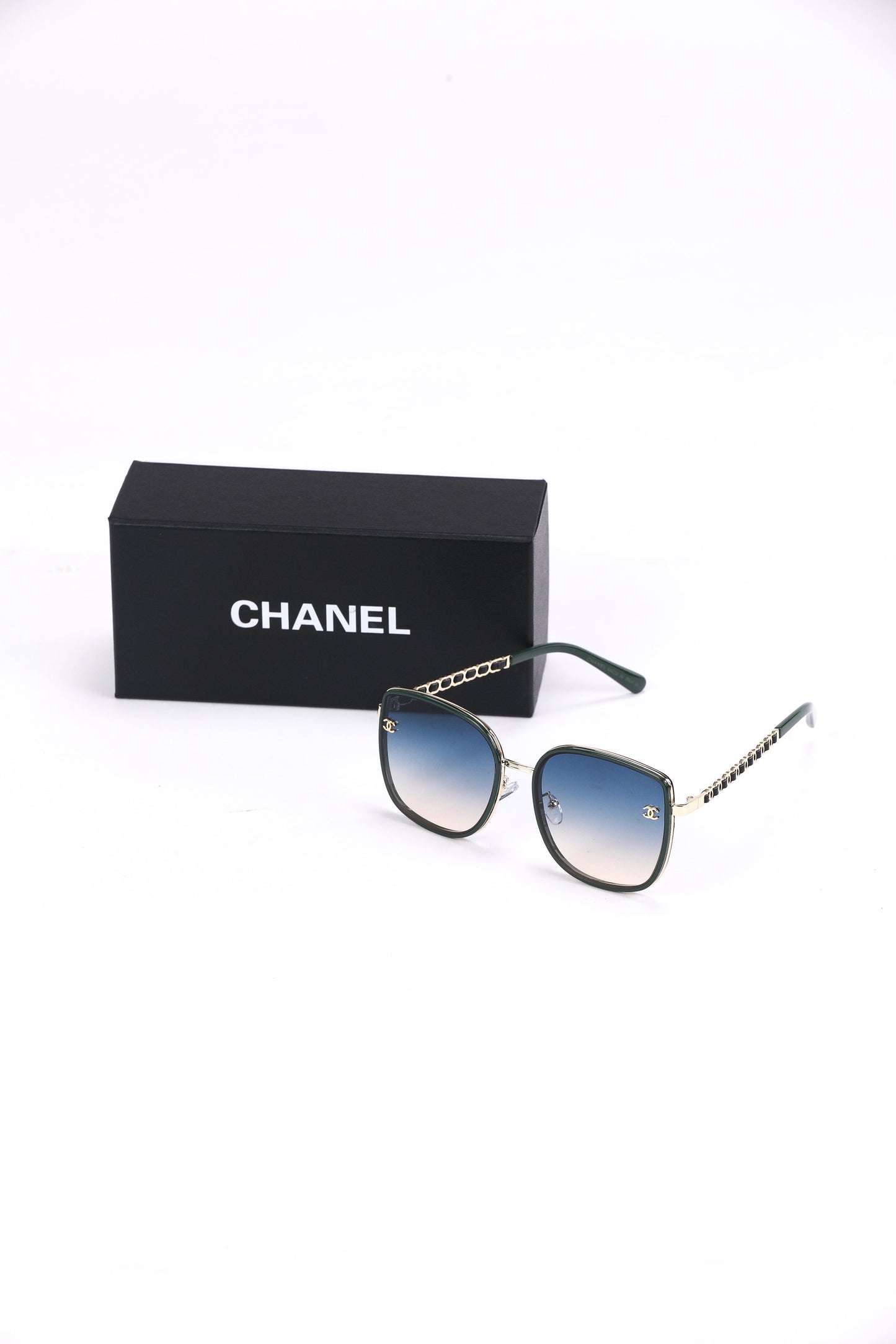 Chanel Chain-Link Gradient Sunglasses