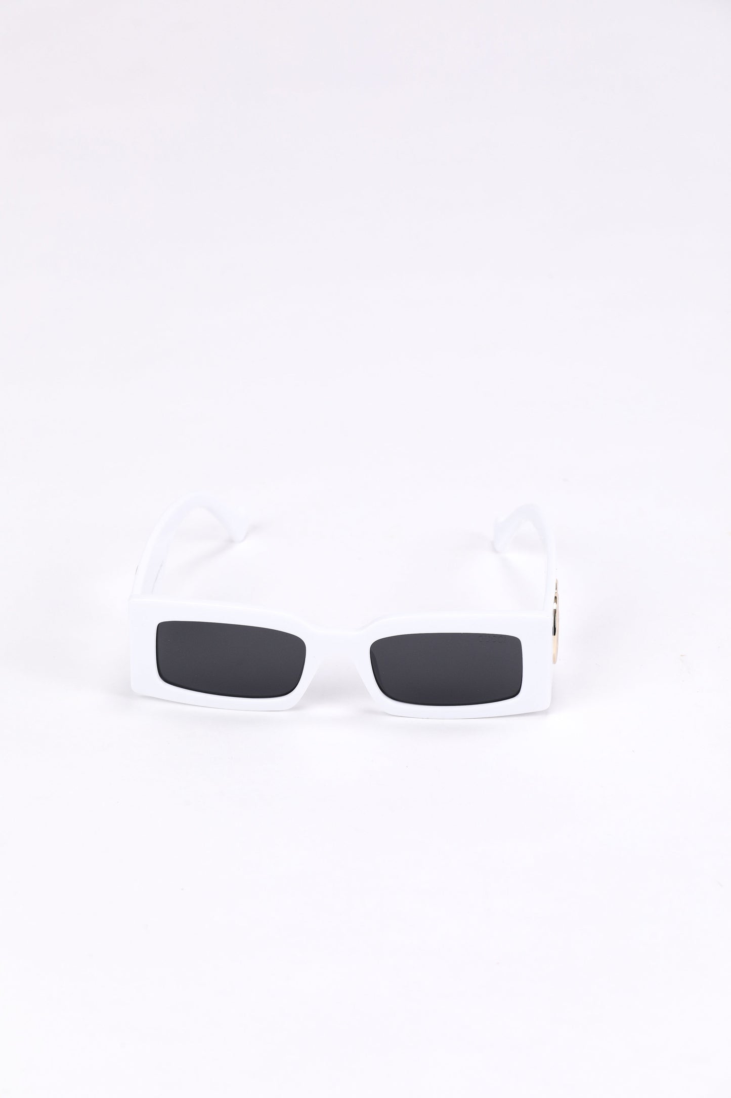 Gucci White Rectangle Sunglasses