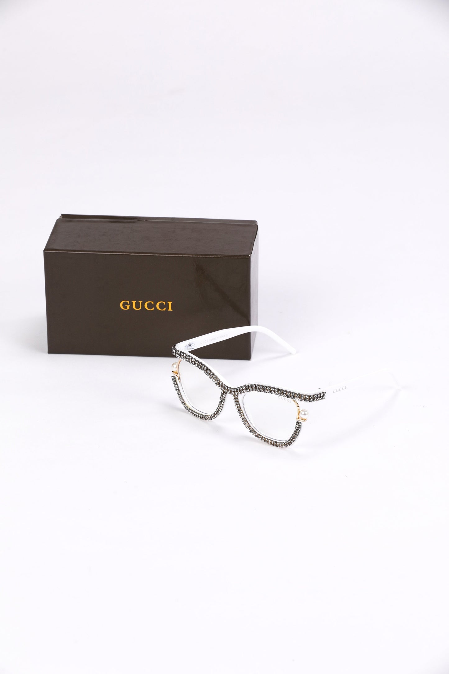 Gucci Crystal Cat-Eye Glasses