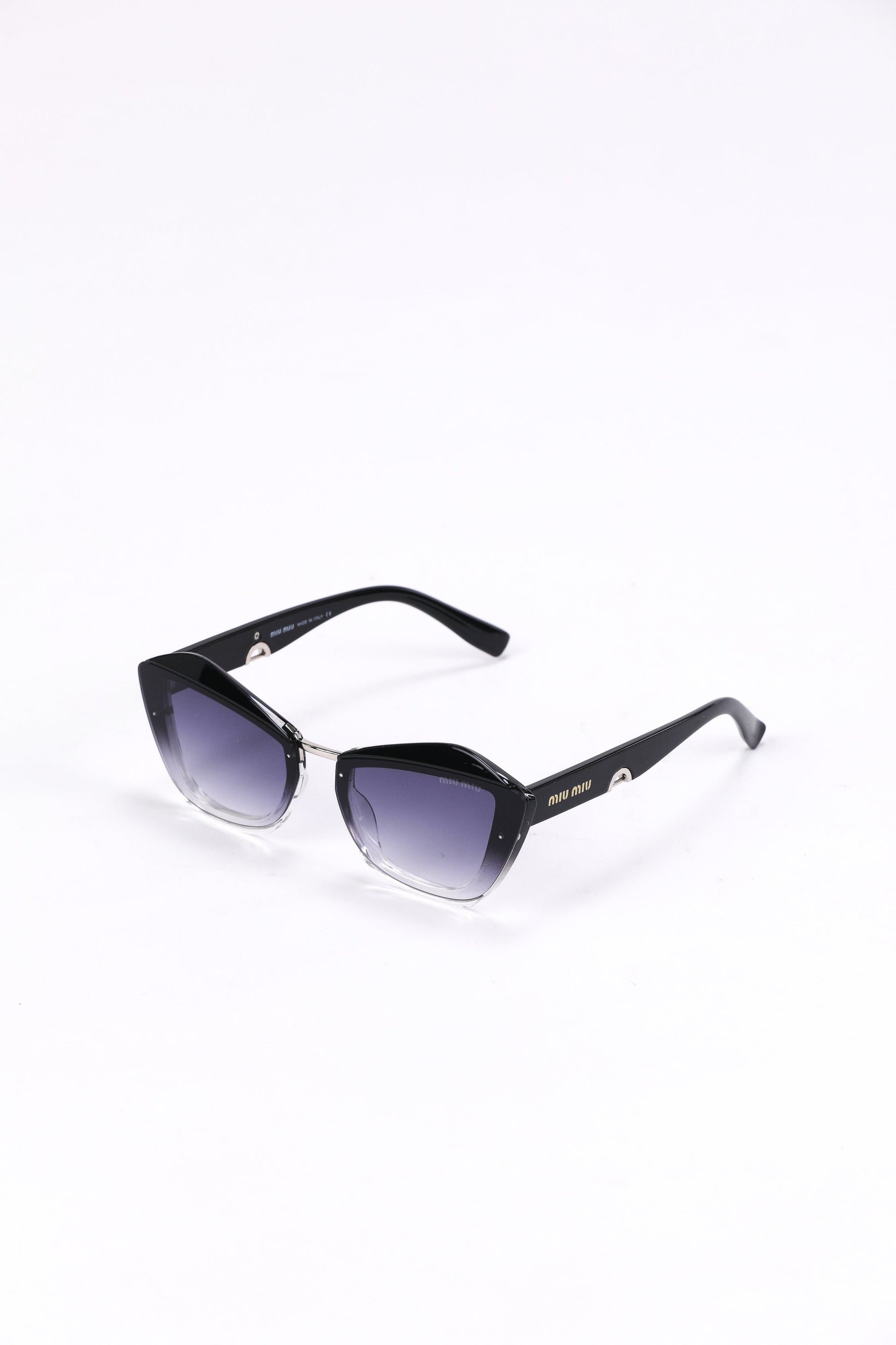 Black Miu Miu Gradient Sunglasses