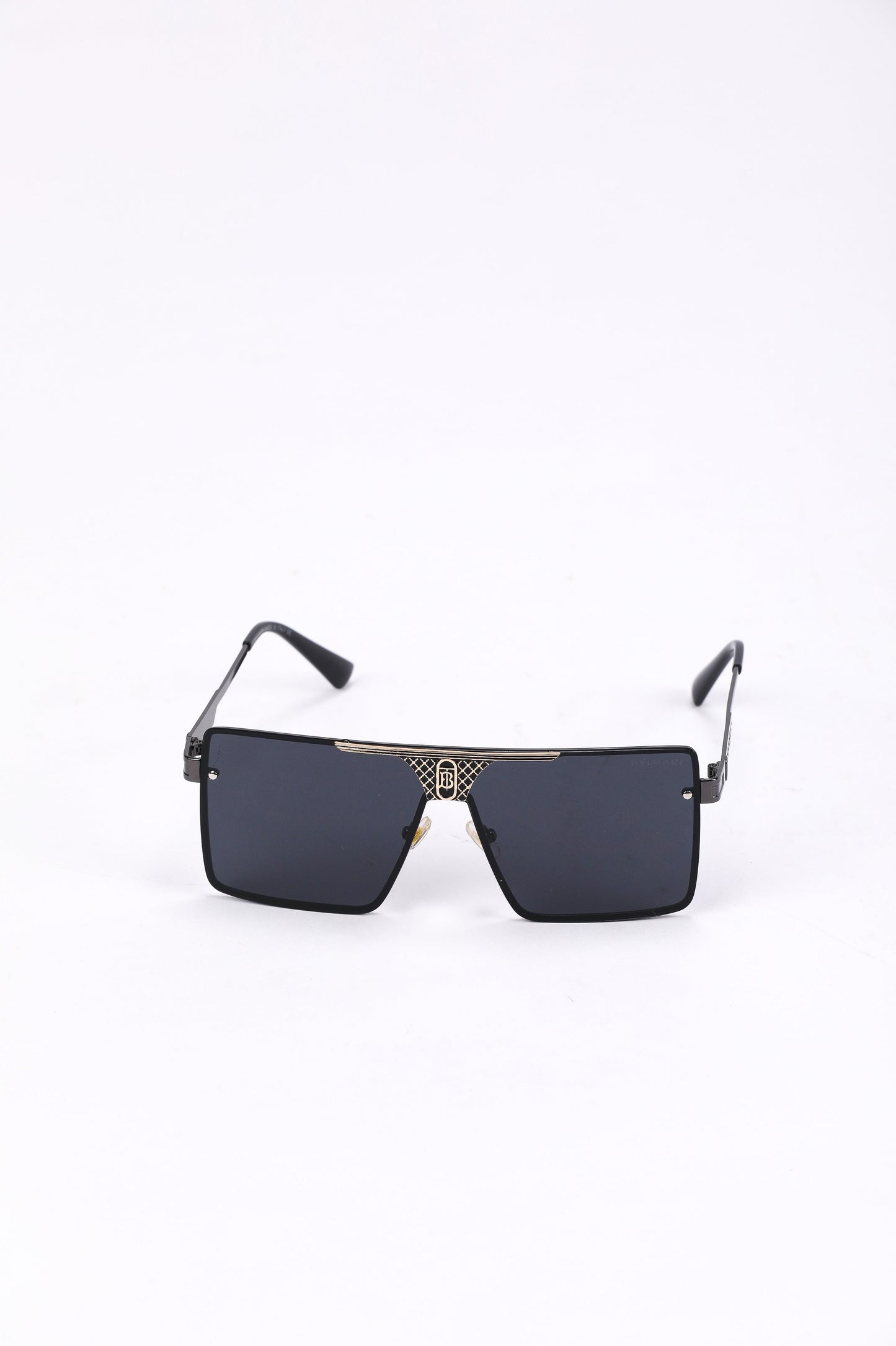 Bylgari Black Geometric Sunglasses