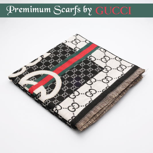 Heritage Stripe Monogram Scarf