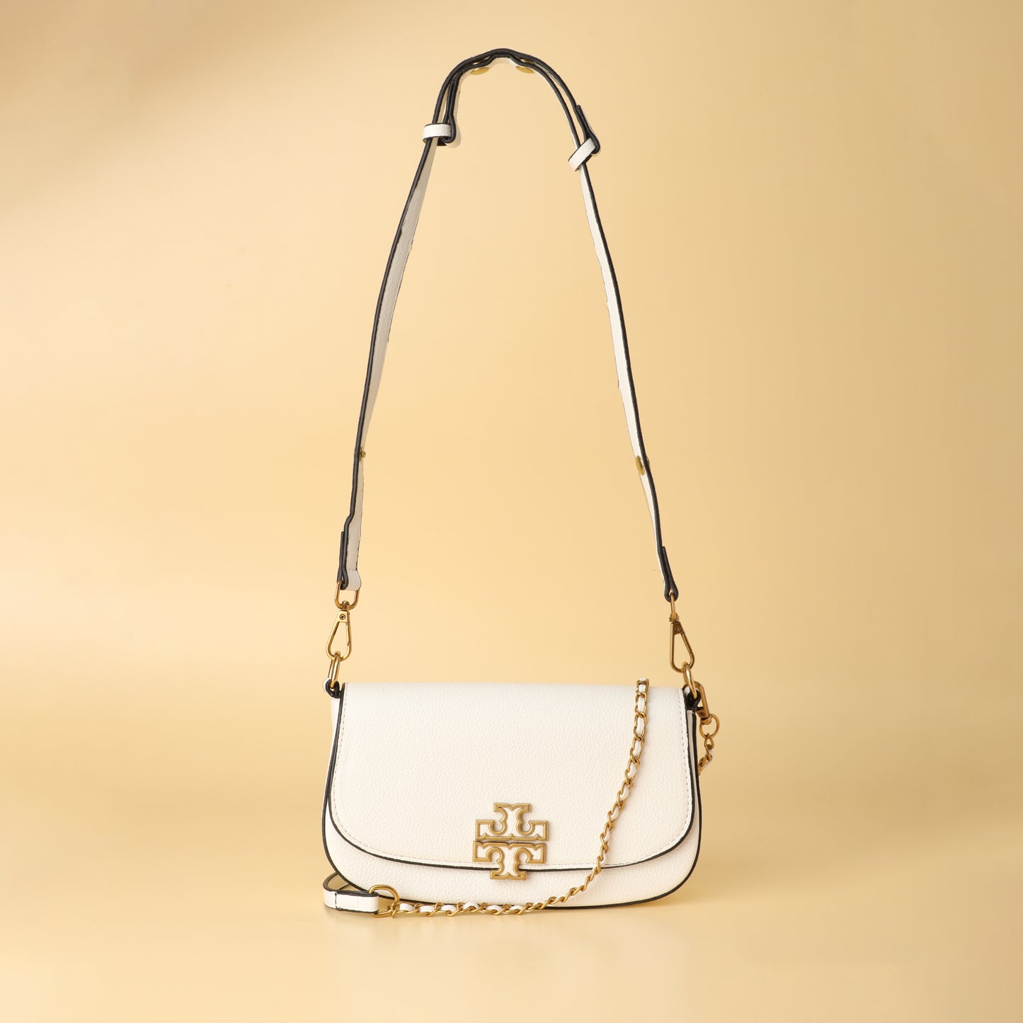 Tory Burch White Leather Shoulder Bag