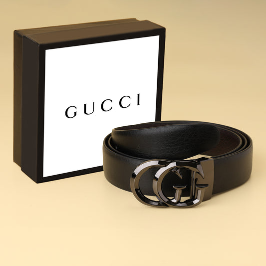 Gucci  Buckle Reversible Leather Belt