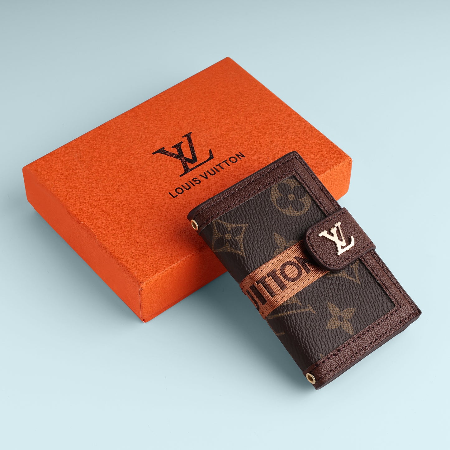 Heritage Monogram Strap Wallet