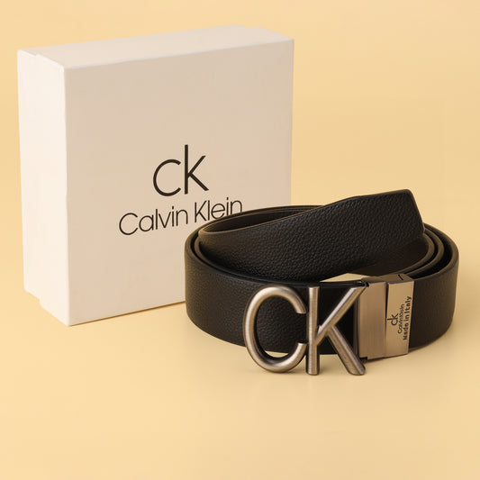 Klein Reversible Leather Belt with Bold