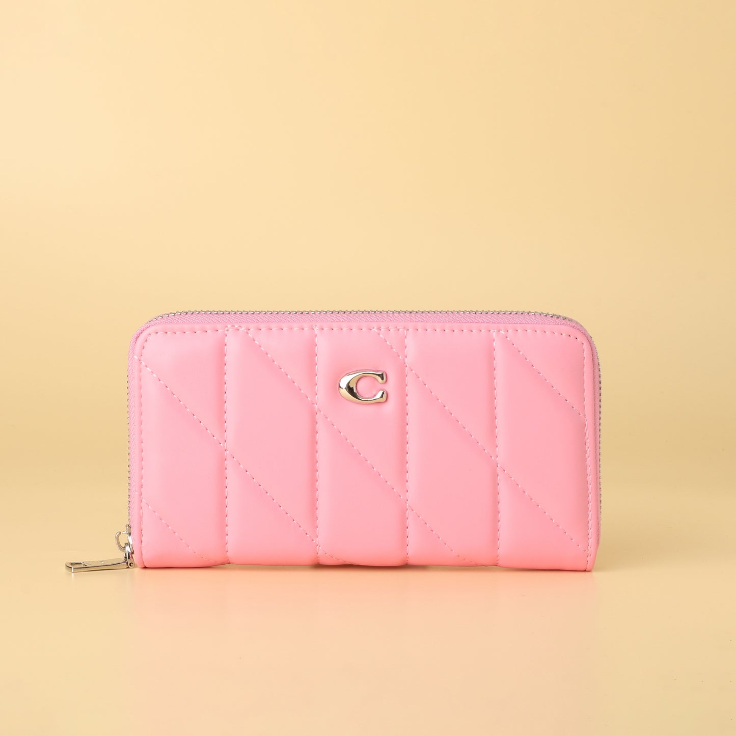 Coach Quilted Zip-Around Wallet