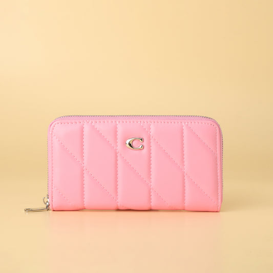 Coach Quilted Zip-Around Wallet