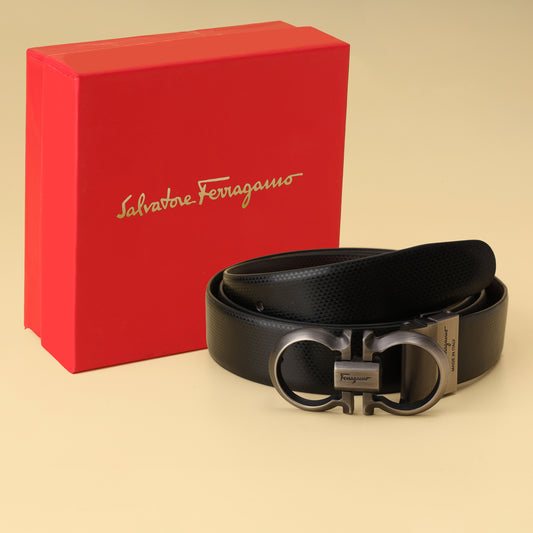 Gunmetal Icon Buckle Belt