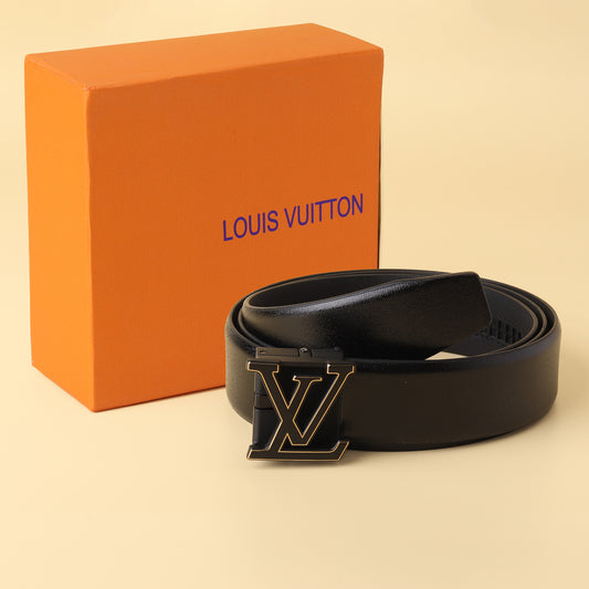 Vuitton Gold LV Buckle Belt