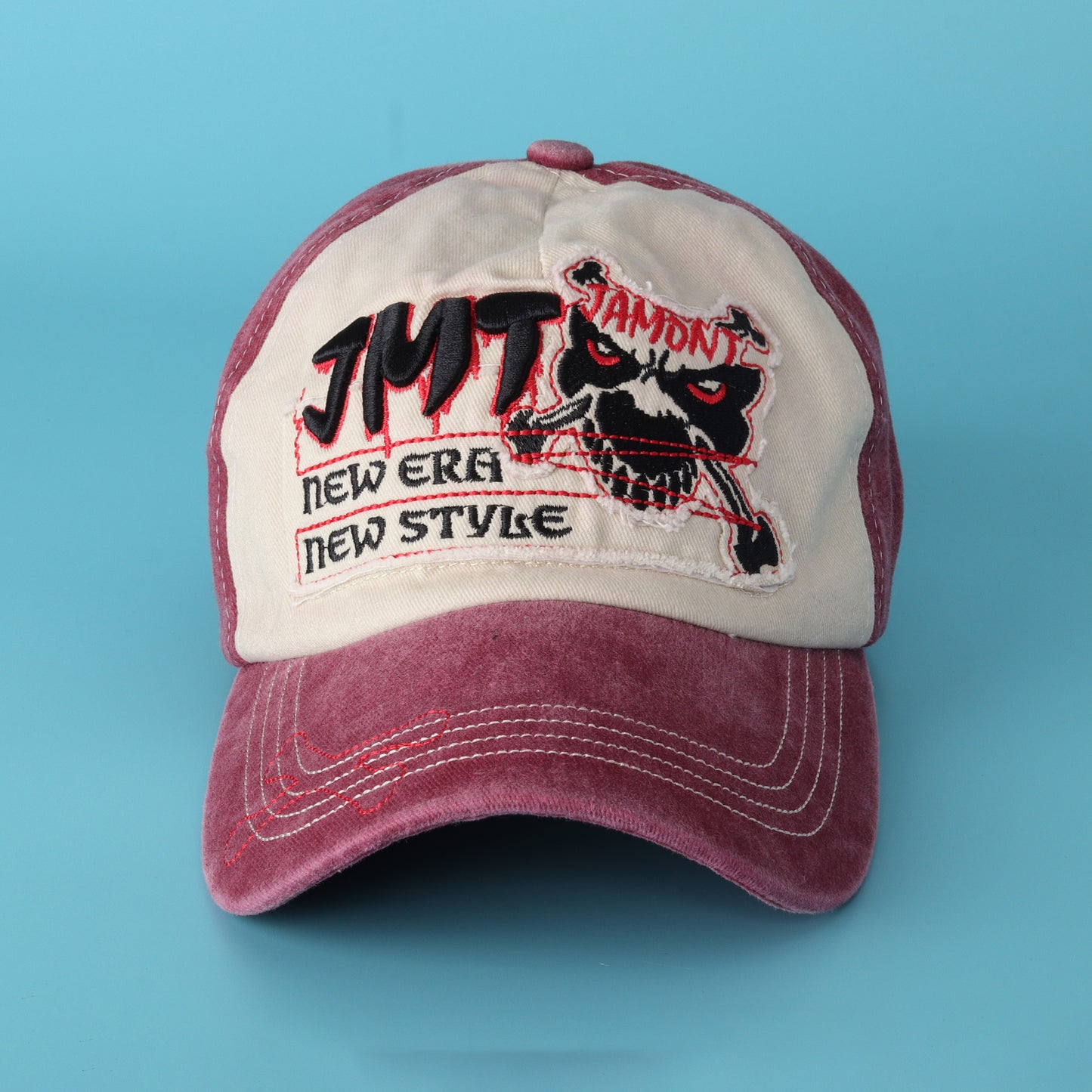 JMT Embroidered Skull Patch Cap – New Era New Style
