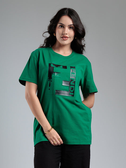 Emerald Statement Graphic T-Shirt