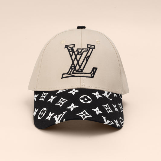 Ivory Monogram Luxe Cap