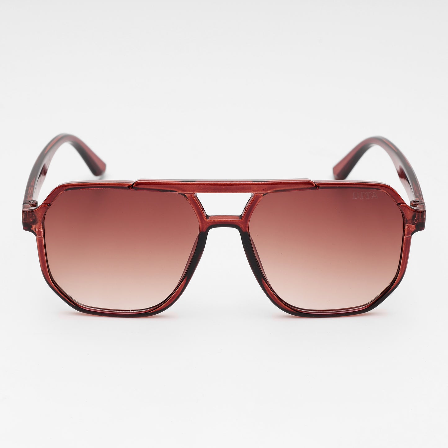 Crimson Fade Aviator Sunglasses