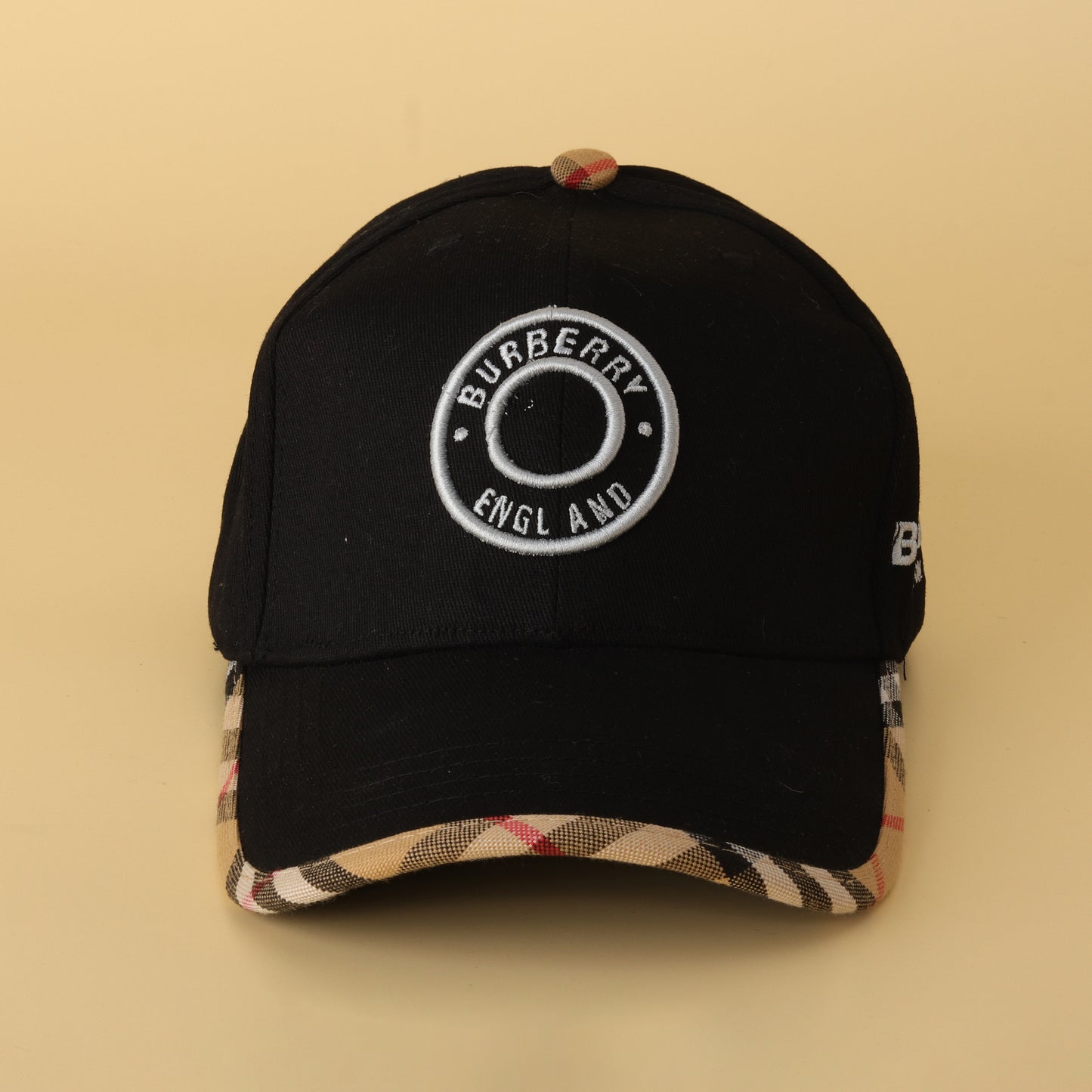 Classic Check Trim Cap – Black Luxe Edition”