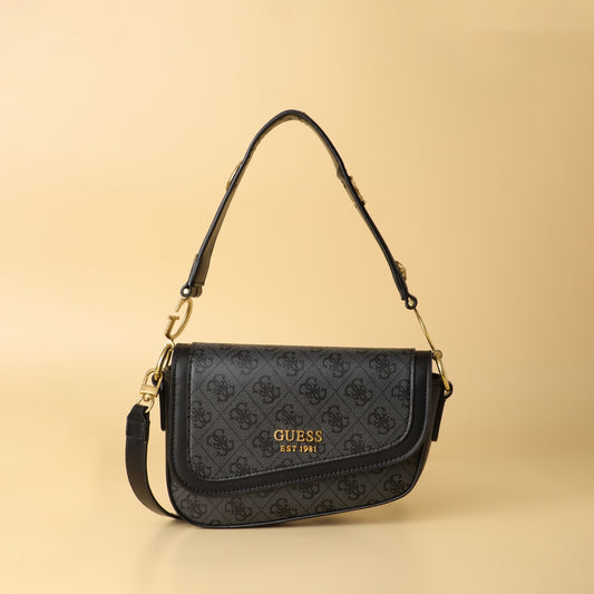 Black Monogram Shoulder Bag
