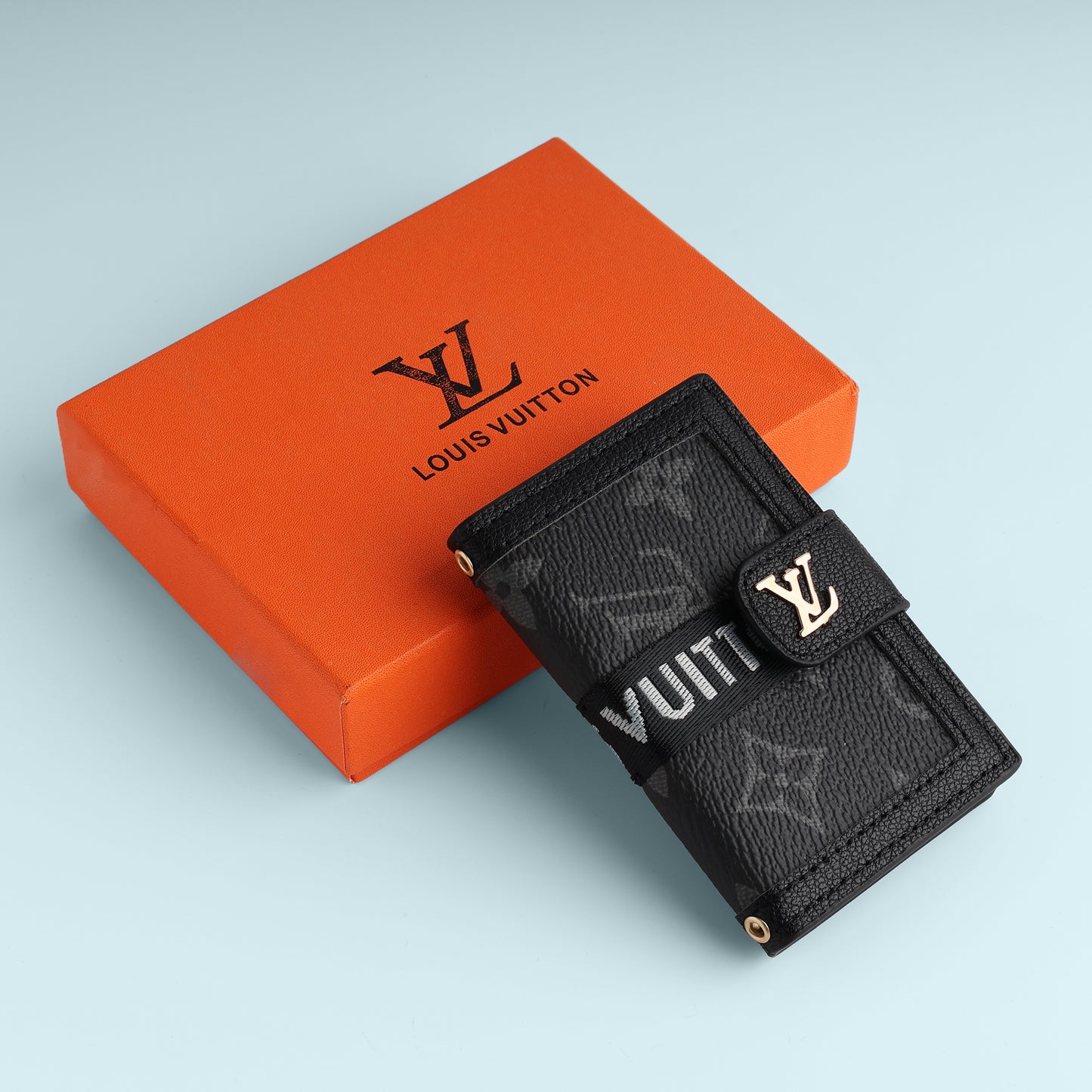Urban LV-Inspired Strap Wallet