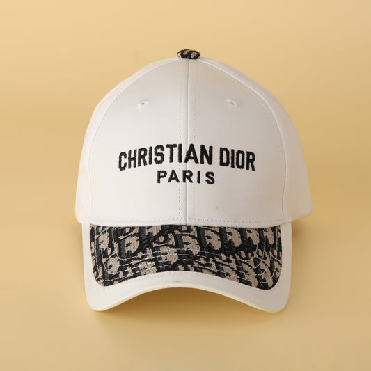Paris White Designer Cap