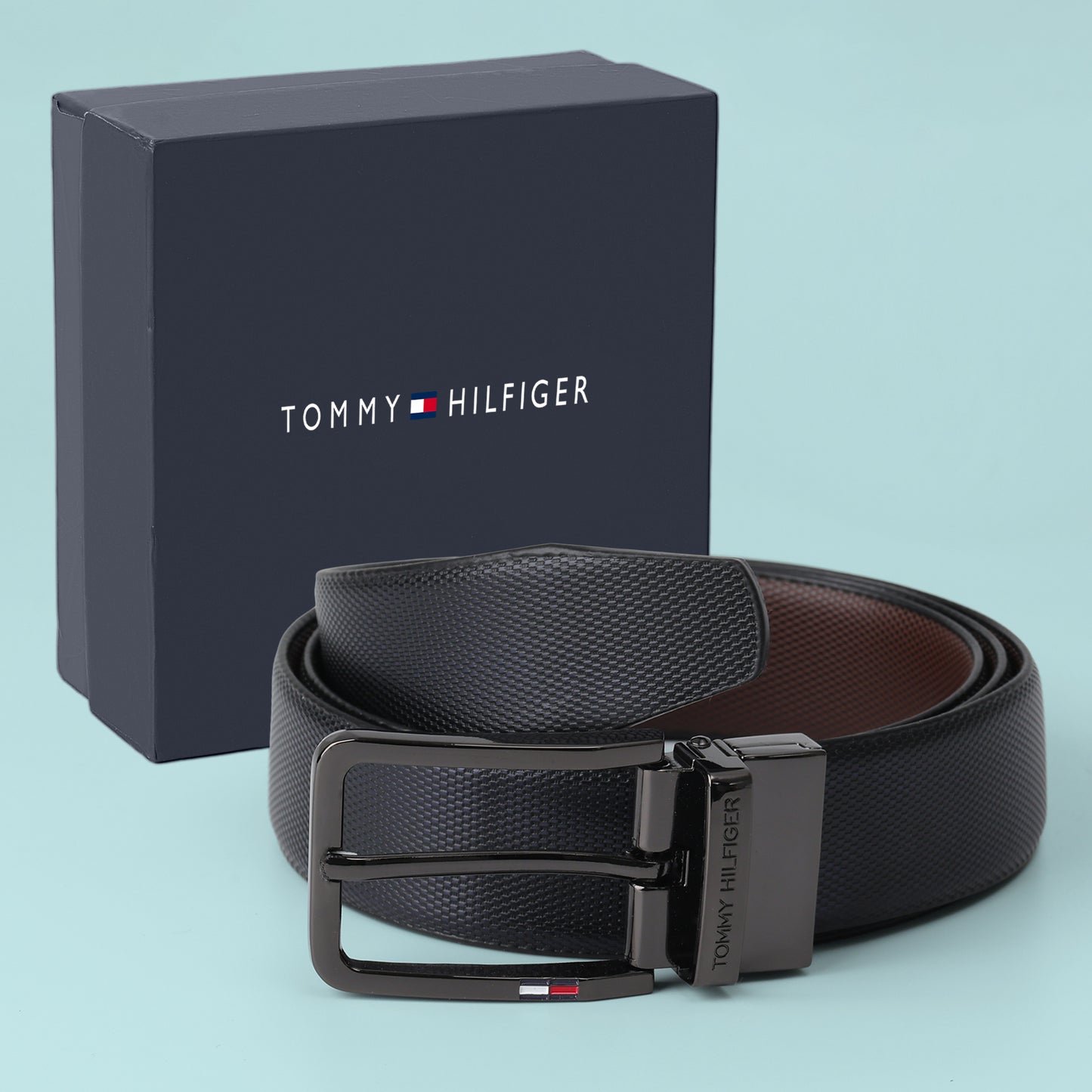 Onyx Weave Gunmetal Belt