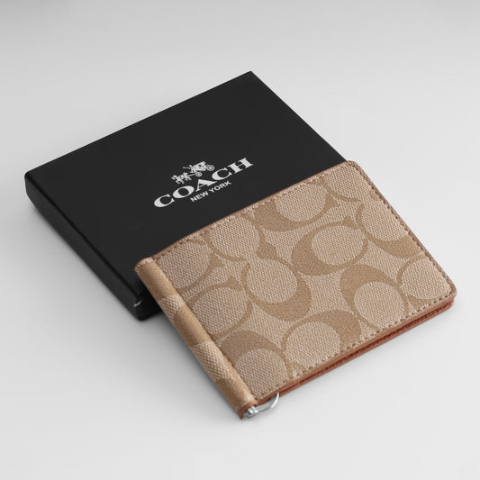 Signature Slim Wallet – Khaki Tan