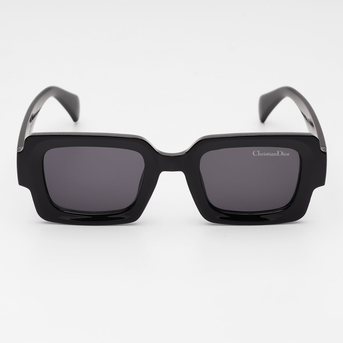 Square Statement” Black Acetate Sunglasses