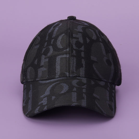 Dior Inspired Monogram Black Cap
