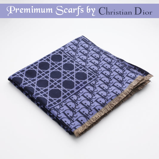 Midnight Geo Monogram Scarf