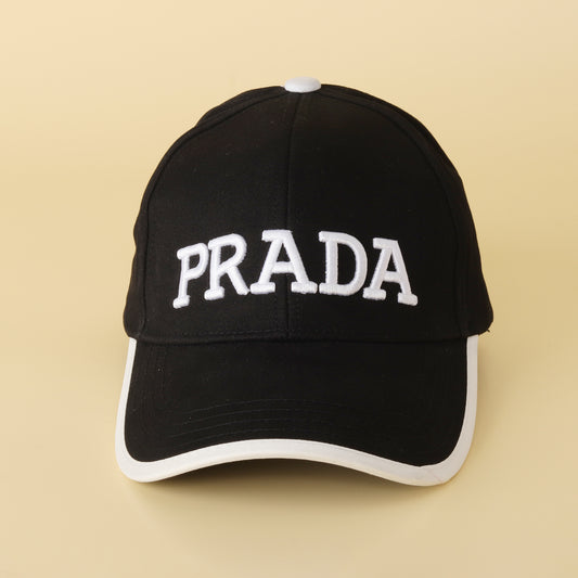 Bold Black & White Baseball Cap