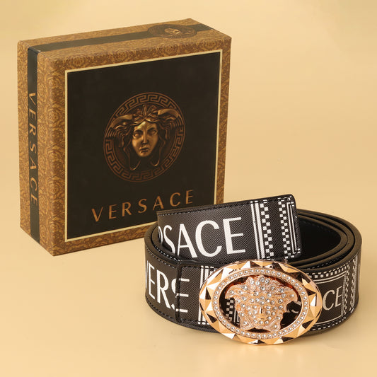 Medusa Crystal Logo Belt