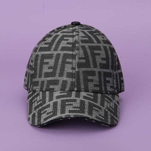 Monogram Grey-Black Cap