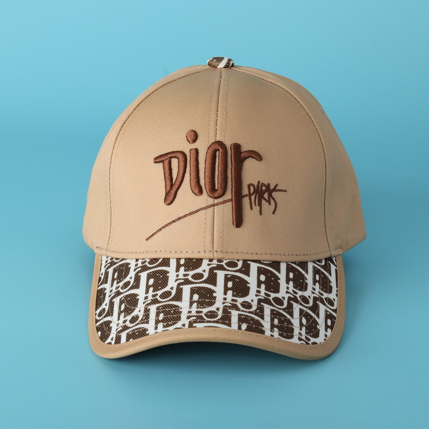 Signature Beige Cap – Street Luxe Monogram Edition